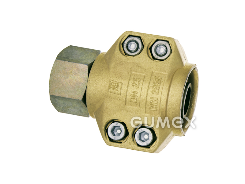 Dampfverschraubung DN 13x6mm, Innengewinde G 1/2", 18bar, Dichtung Frenzelit, +210°C, Messing, 